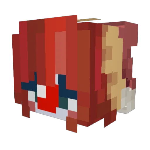 TheDuck282 Minecraft avatar head, 3D render
