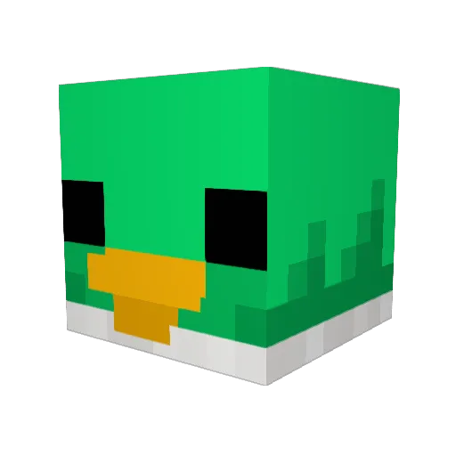 TheDuckLC Minecraft avatar head, 3D render