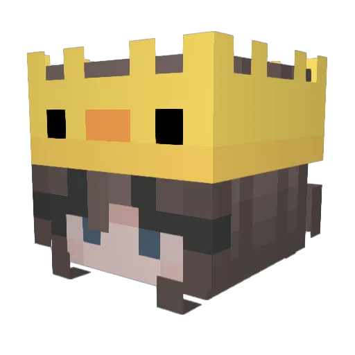 TheDuckQueeen Minecraft avatar head, 3D render