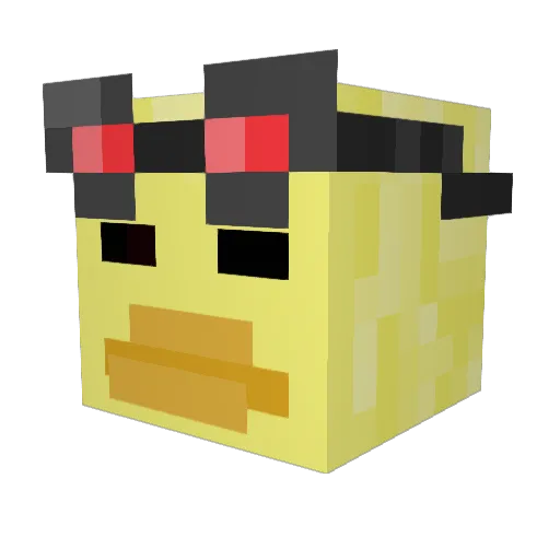 TheDucksmith Minecraft avatar head, 3D render