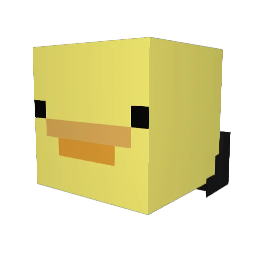 TheDuckster17 Minecraft avatar head, 3D render