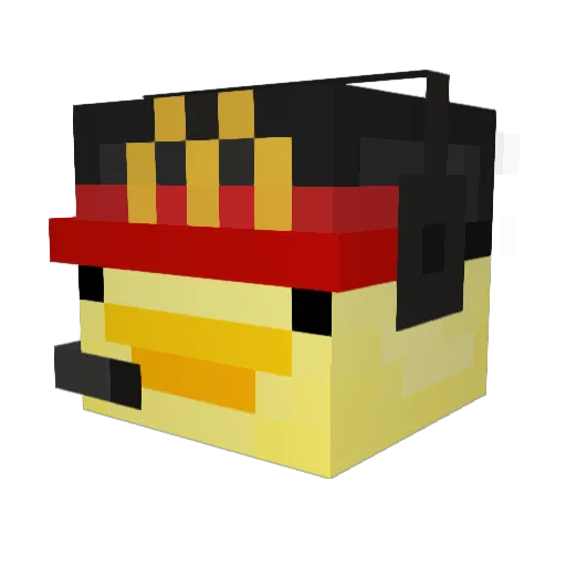 TheDucky398 Minecraft avatar head, 3D render