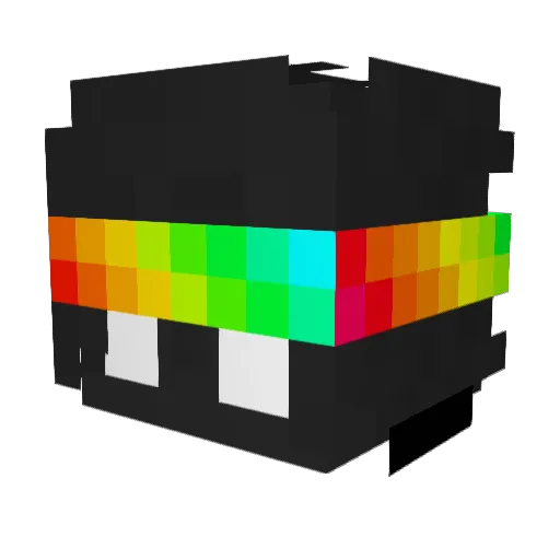 TheDudeAbides5 Minecraft avatar head, 3D render