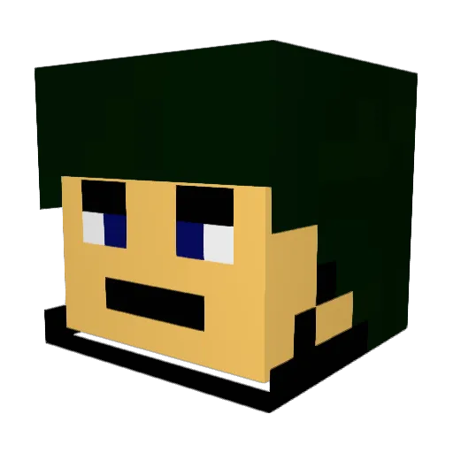 TheDuelCitizen Minecraft avatar head, 3D render