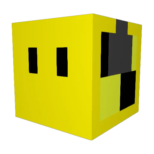 TheDummyYT Minecraft avatar head, 3D render