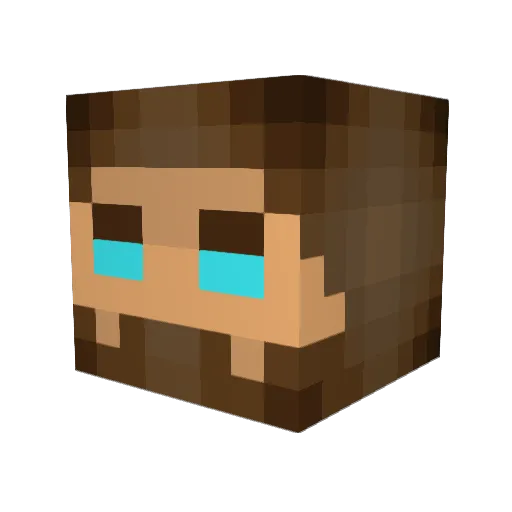 TheDumplin Minecraft avatar head, 3D render