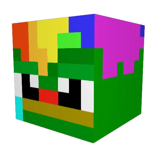 TheDuseker Minecraft avatar head, 3D render