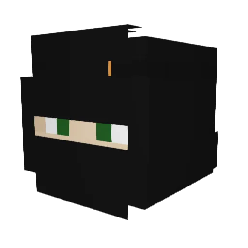 TheDutchJesse Minecraft avatar head, 3D render
