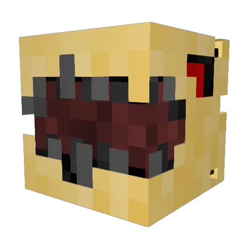 TheDvtTron Minecraft avatar head, 3D render