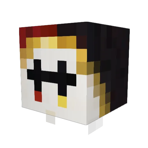 TheEAZ Minecraft avatar head, 3D render