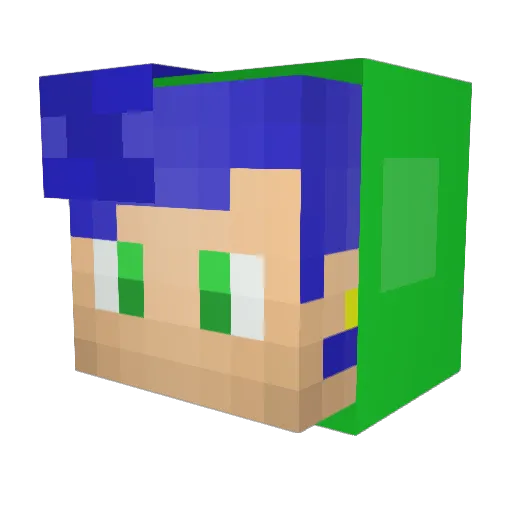 TheEAgamers Minecraft avatar head, 3D render