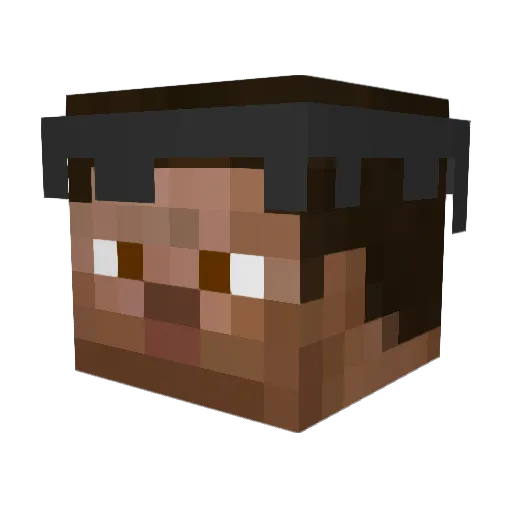 TheEMelio Minecraft avatar head, 3D render
