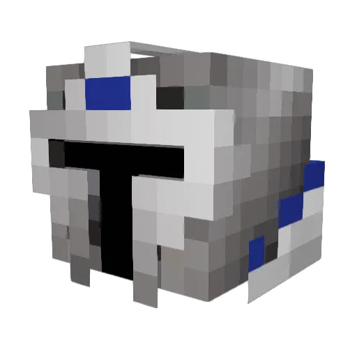 TheERKLER Minecraft avatar head, 3D render