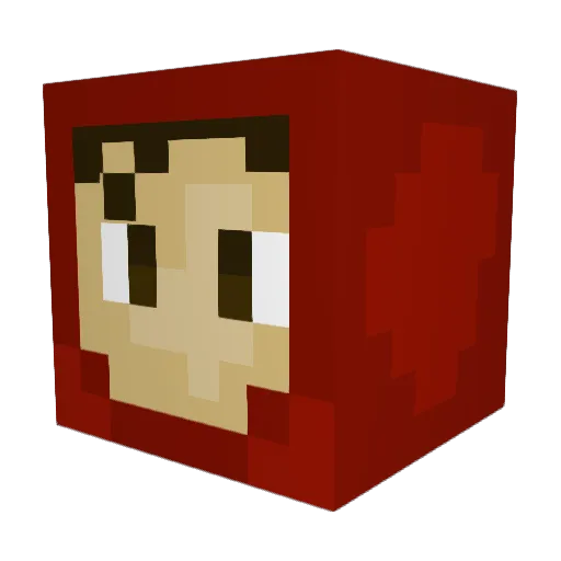 TheETT Minecraft avatar head, 3D render