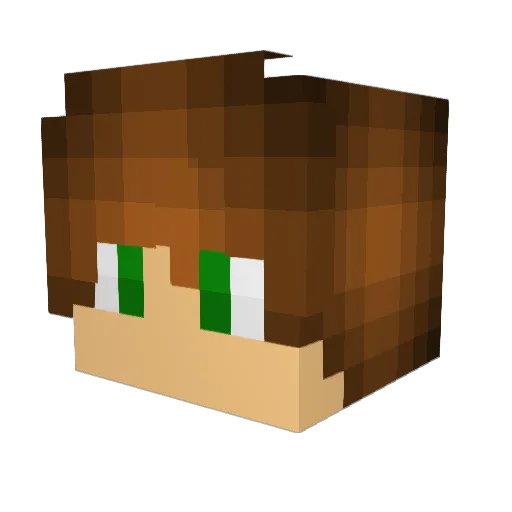 TheEadventures Minecraft avatar head, 3D render