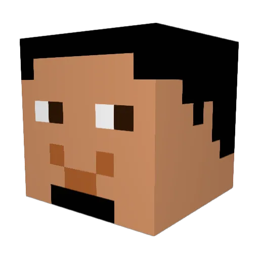 TheEagle78 Minecraft avatar head, 3D render