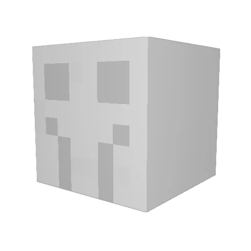 TheEatMan Minecraft avatar head, 3D render