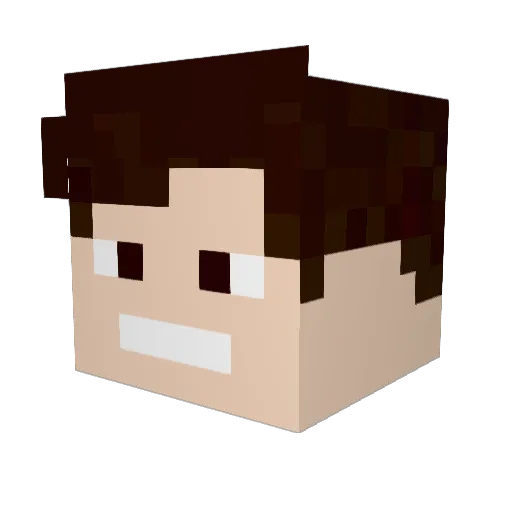 TheEd24 Minecraft avatar head, 3D render