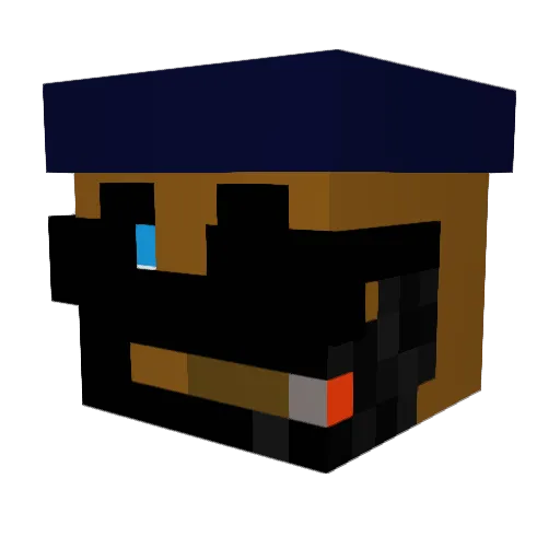 TheEd57 Minecraft avatar head, 3D render