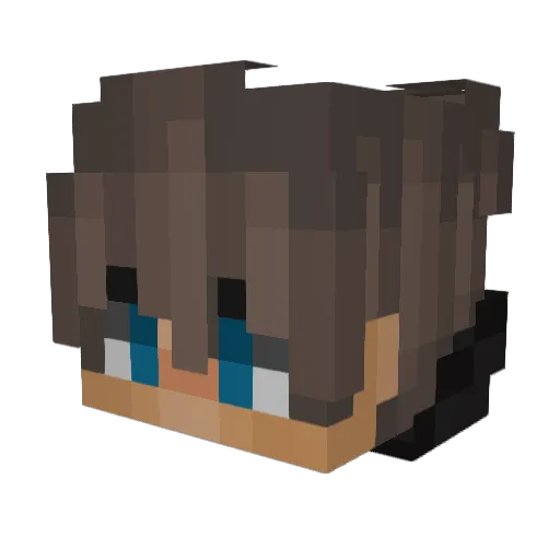 TheEdaL Minecraft avatar head, 3D render