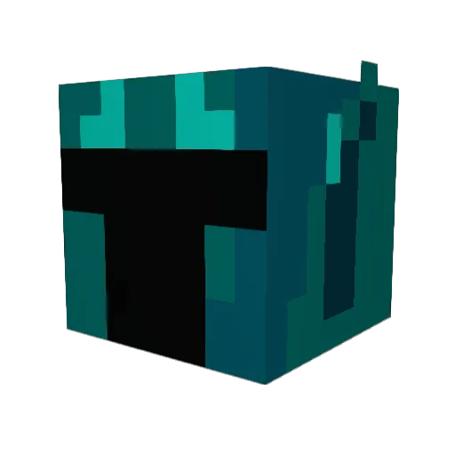 TheEdster2001 Minecraft avatar head, 3D render