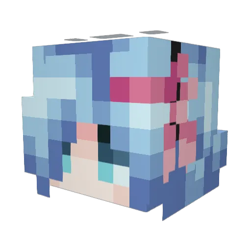 TheElder17 Minecraft avatar head, 3D render