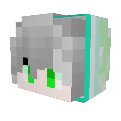 TheElexis Minecraft avatar head, 3D render