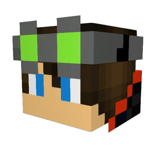 TheEliminators Minecraft avatar head, 3D render