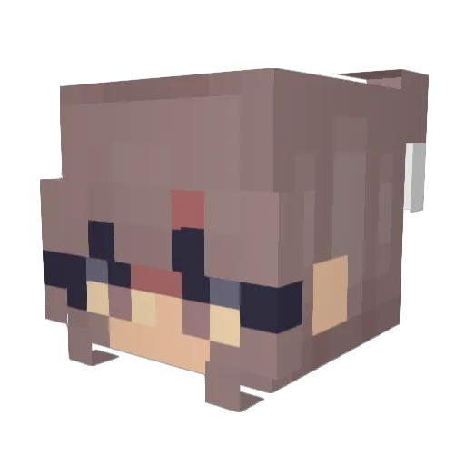 TheEllaJ Minecraft avatar head, 3D render
