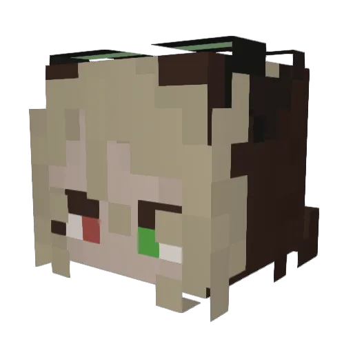 TheEmeraldVK Minecraft avatar head, 3D render
