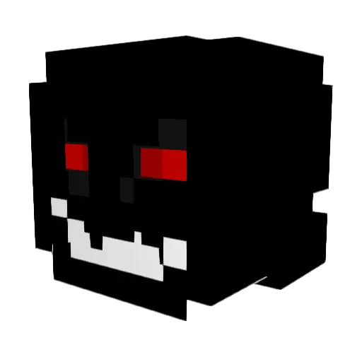 TheEmptyEyes Minecraft avatar head, 3D render