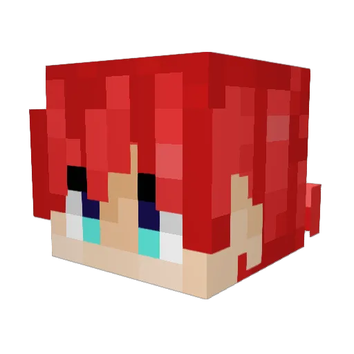 TheEndDragon Minecraft avatar head, 3D render
