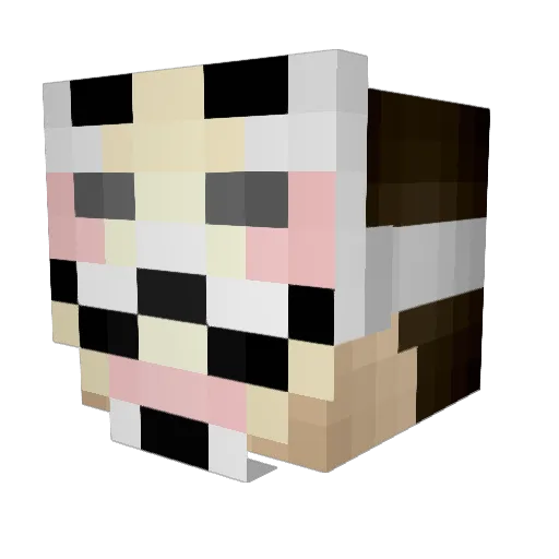 TheEndMen Minecraft avatar head, 3D render