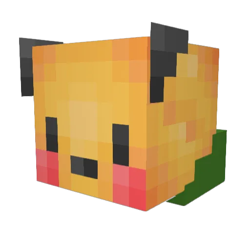 TheEnderDragon20 Minecraft avatar head, 3D render