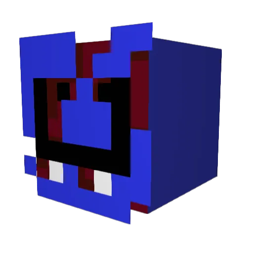 TheEnderLefty Minecraft avatar head, 3D render