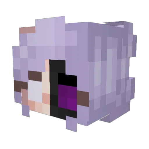 TheEnderQueeen Minecraft avatar head, 3D render