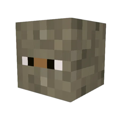 TheEnderman7 Minecraft avatar head, 3D render