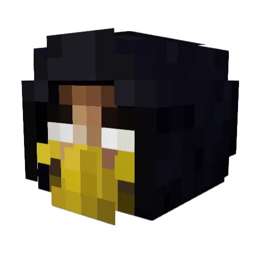 TheEndisNir Minecraft avatar head, 3D render