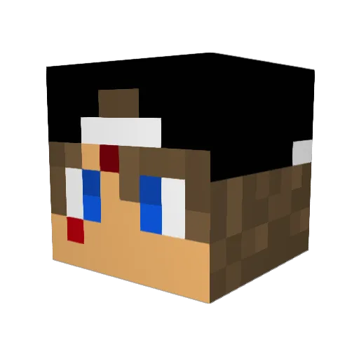 TheEnry25 Minecraft avatar head, 3D render