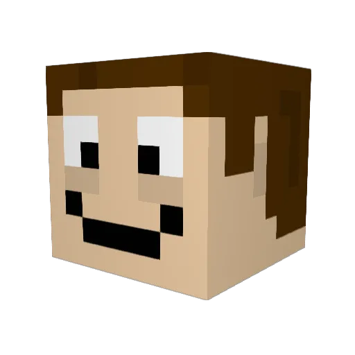TheEpicDecoy Minecraft avatar head, 3D render