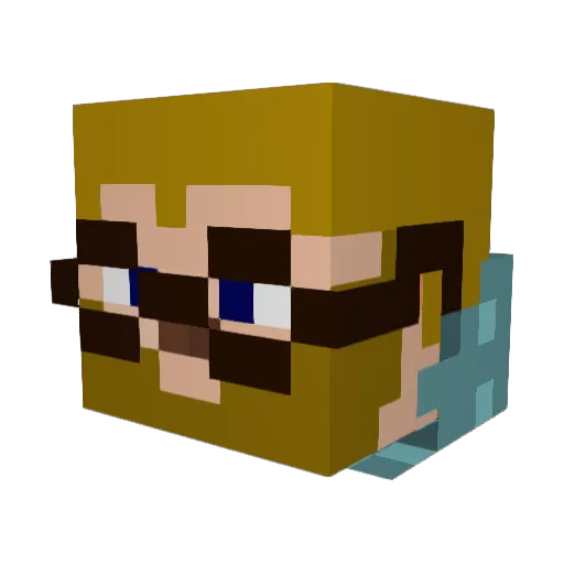 TheEpicViking Minecraft avatar head, 3D render