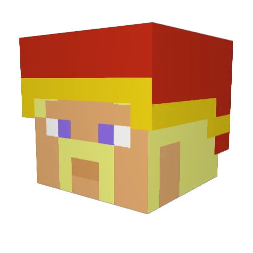 TheEreh Minecraft avatar head, 3D render
