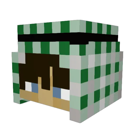 TheErenss Minecraft avatar head, 3D render