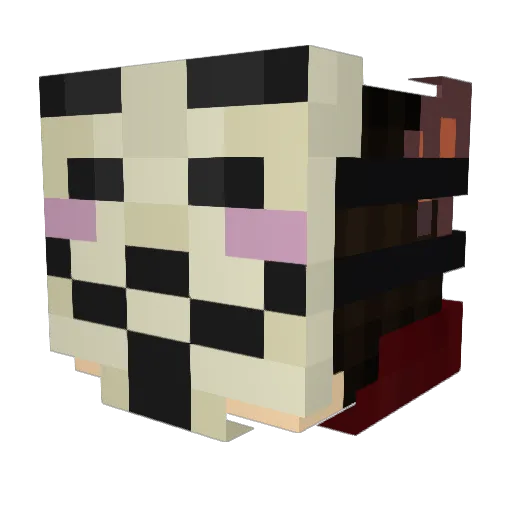 TheErnio Minecraft avatar head, 3D render