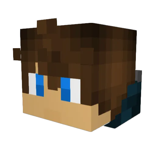 TheErr0r_ Minecraft avatar head, 3D render