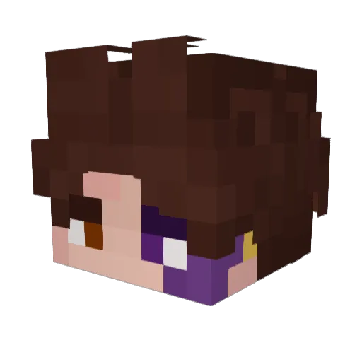 TheEstherKei Minecraft avatar head, 3D render