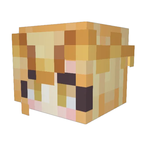 TheEternalQueen Minecraft avatar head, 3D render