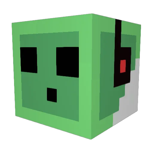 TheEvilChicken01 Minecraft avatar head, 3D render
