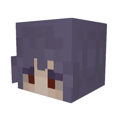 TheEvilEmo Minecraft avatar head, 3D render