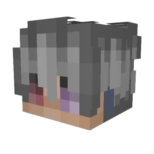 TheEvilGerman Minecraft avatar head, 3D render